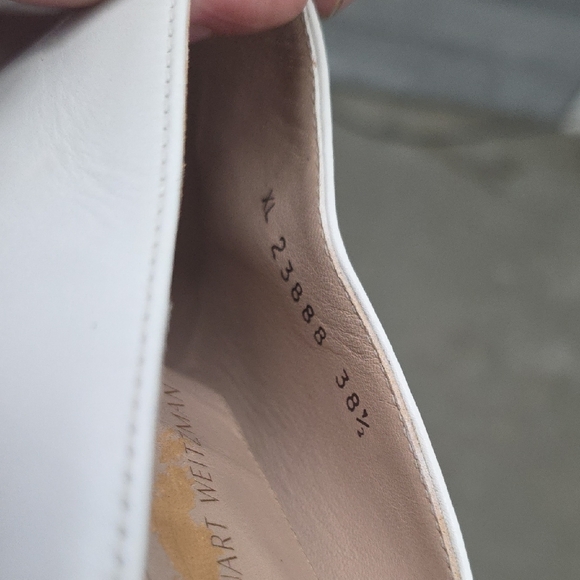 Stuart Weitzman Elegant White Women's Shoes - Picture 2 of 13